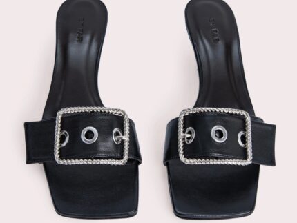 BY FAR Shoes Davina Black Nappa Leather