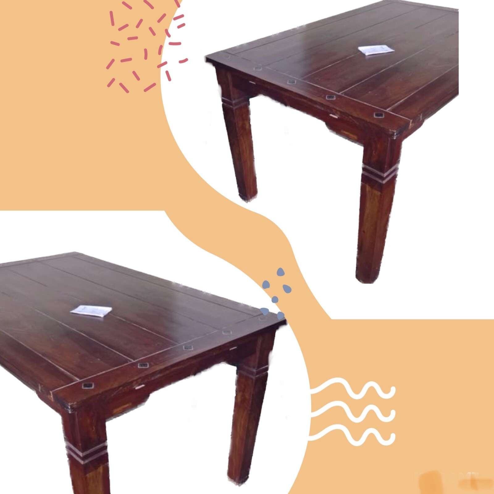 Esstisch-Tisch-6-Personen-im-Kolonialstil-aus-Teakholz-140-B-x-90-T-x-78-H-394858671901