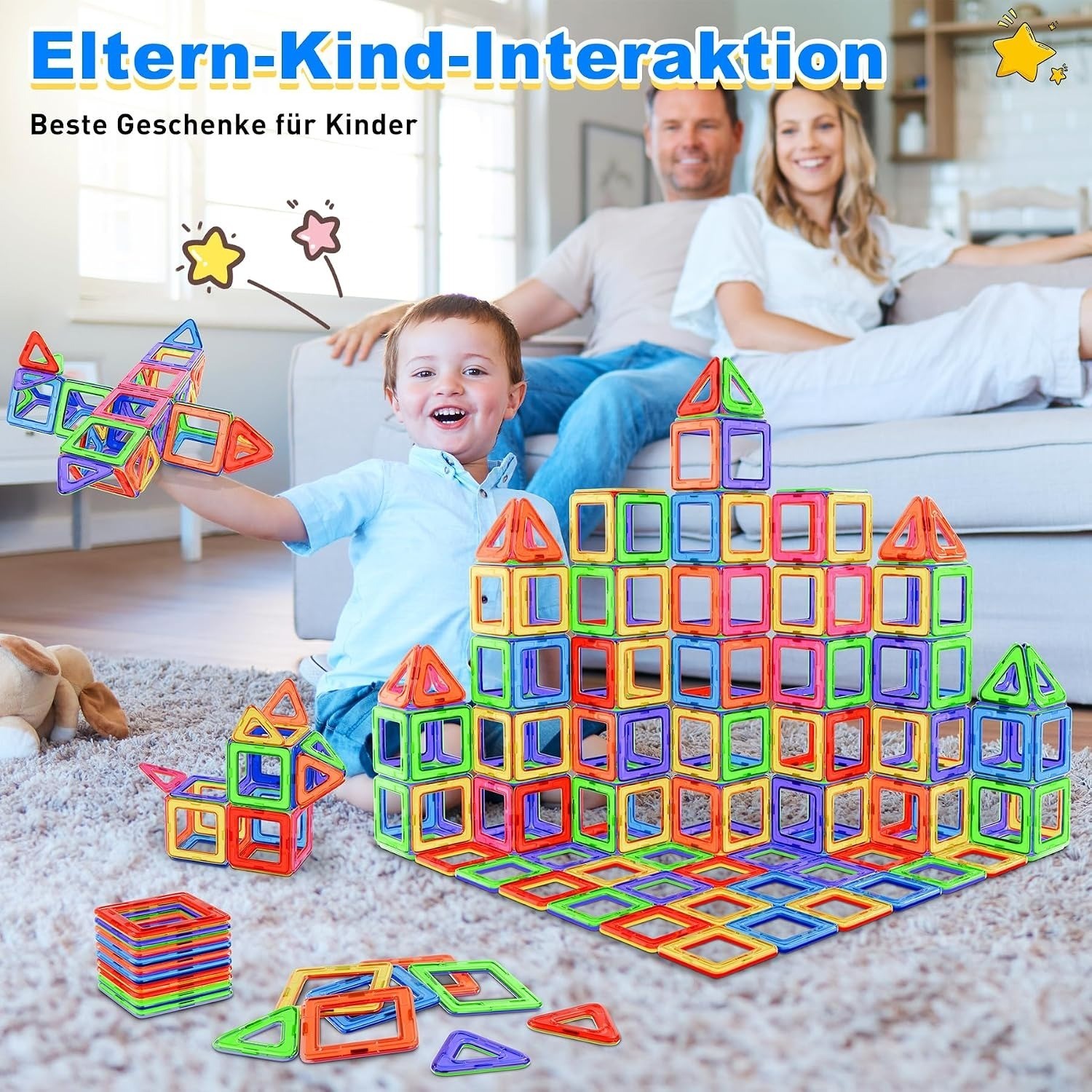 Lovchil-Magnetbausteine-40-Teile-Magnetspielzeug-Mehrfarbig-ab-3-Jahre-fur-Ges-398379659083