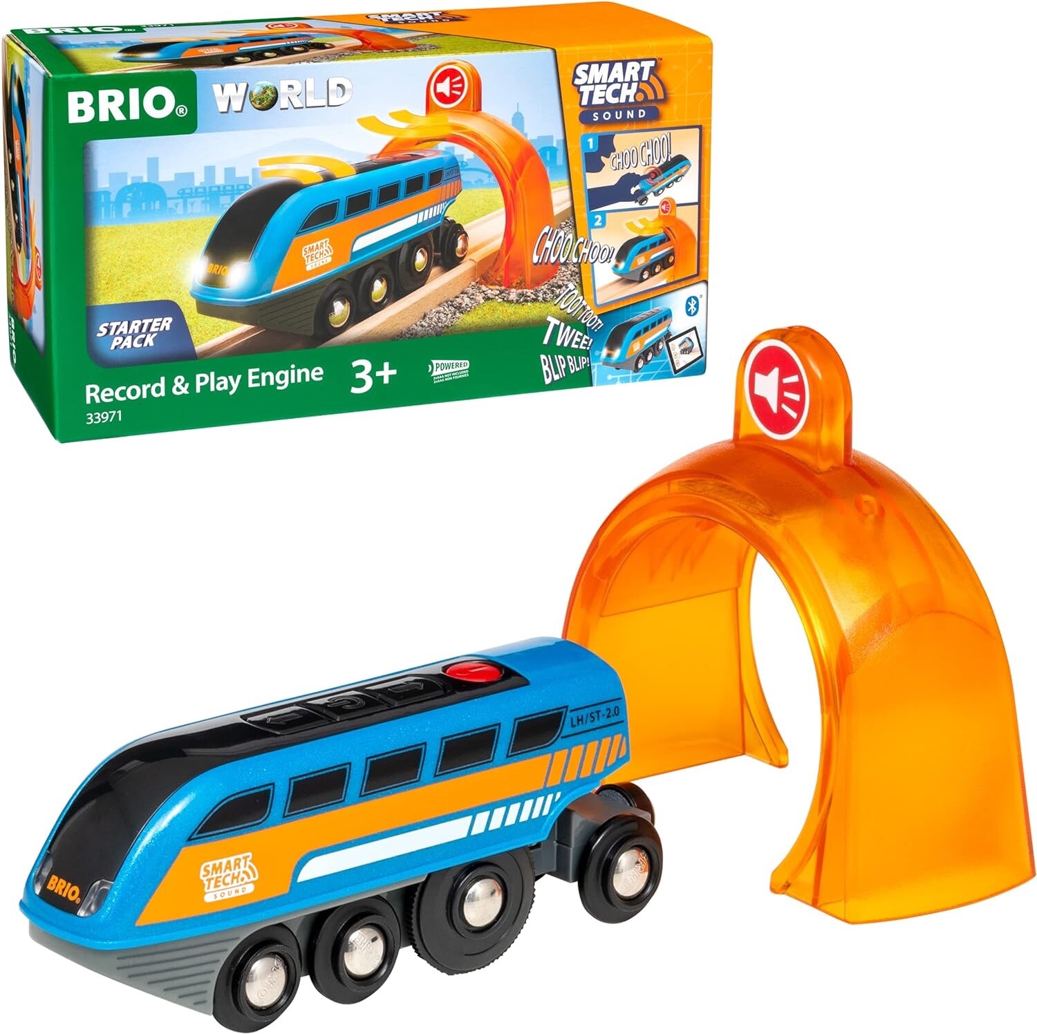 BRIO-World-33971-Smart-Tech-Sound-Lok-mit-Aufnahmefunktion-Elektrischer-Zug-ab-3-395280792754