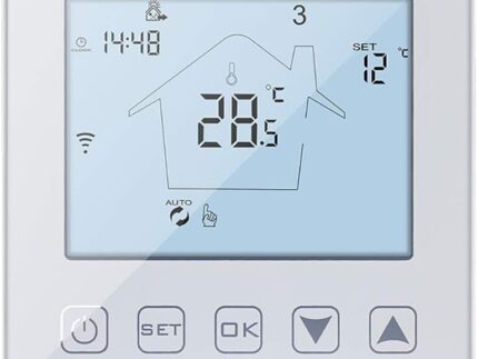 KETOTEK Thermostat Fussbodenheizung Elektrisch WiFi Alexa Google KTF0155B (10Ko)