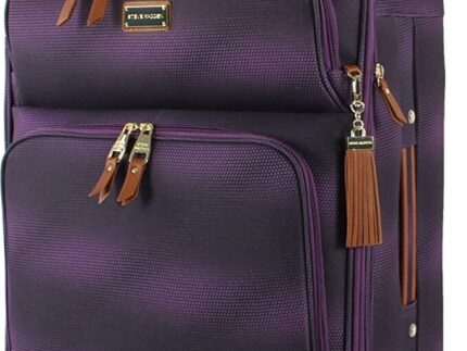Steve Madden Luggage Carry On 50,8 cm erweiterbarer Softside-Koffer mit Spinnrol