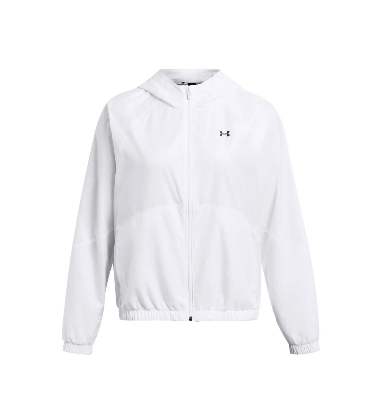 Under-Armour-Women-RIVAL-SPORT-Windbreaker-FZ-white-Jacket-Kapuzenjacke-New-396523303295