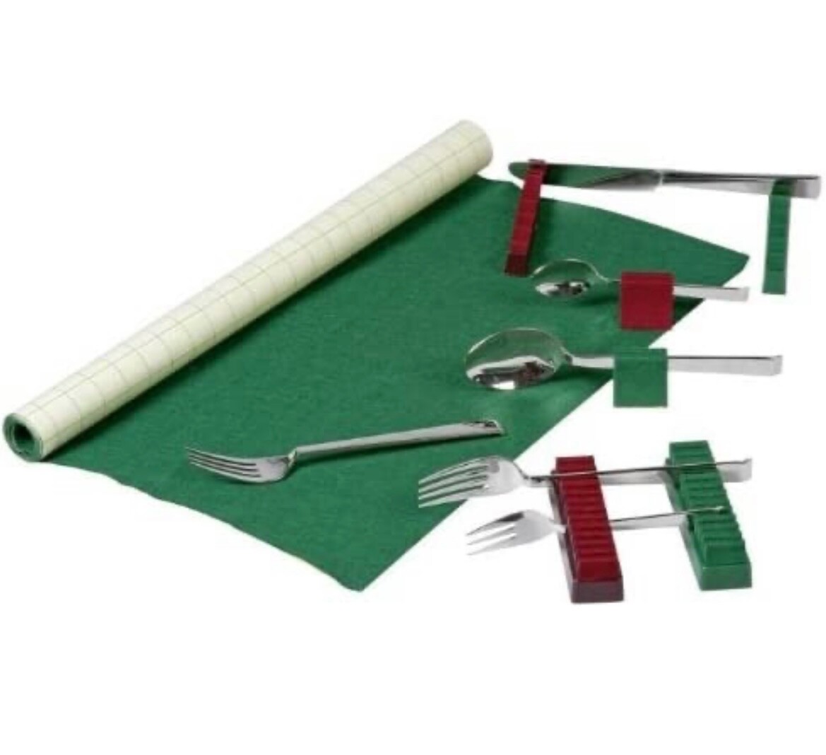 BUCHHOLZ-Besteckhalter-Rot-70-Teile-Besteck-Halter-Schublade-Filz-selbstklebend-394638737286
