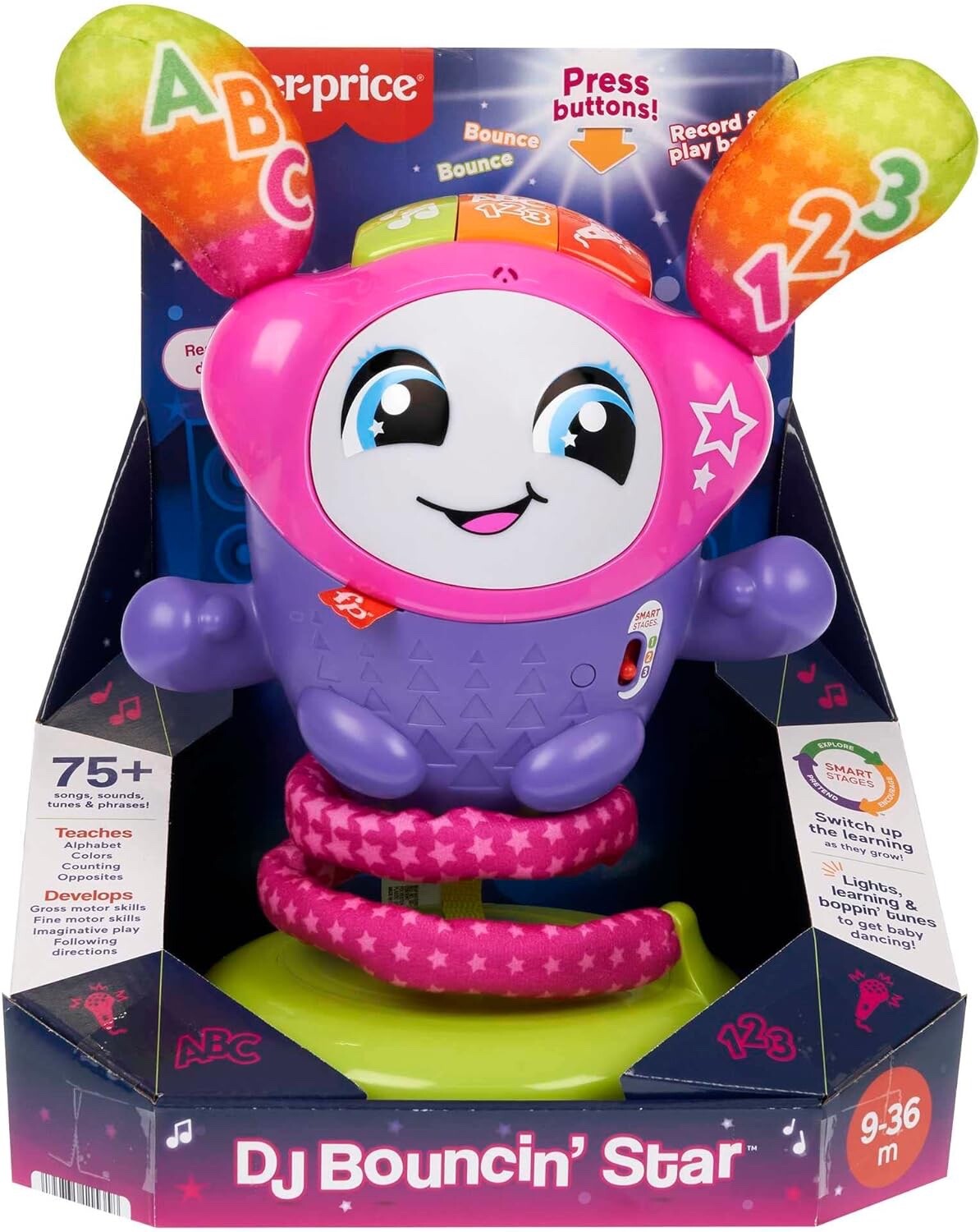 Fisher-Price-DJ-Bouncin-Star-Baby-Toys-UK-English-Version-9-36m-HRC48-395280776268