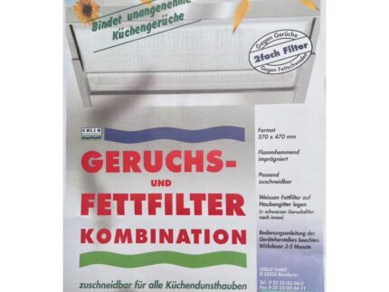 COLLO Geruchs- und Fettfilter-Kombination BONarom - 2fach Filter 570 x 470 mm
