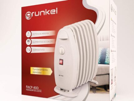Grunkel Infrarotheizung, Elektroheizung, Ölheizung mit Thermostat, 800 Watt