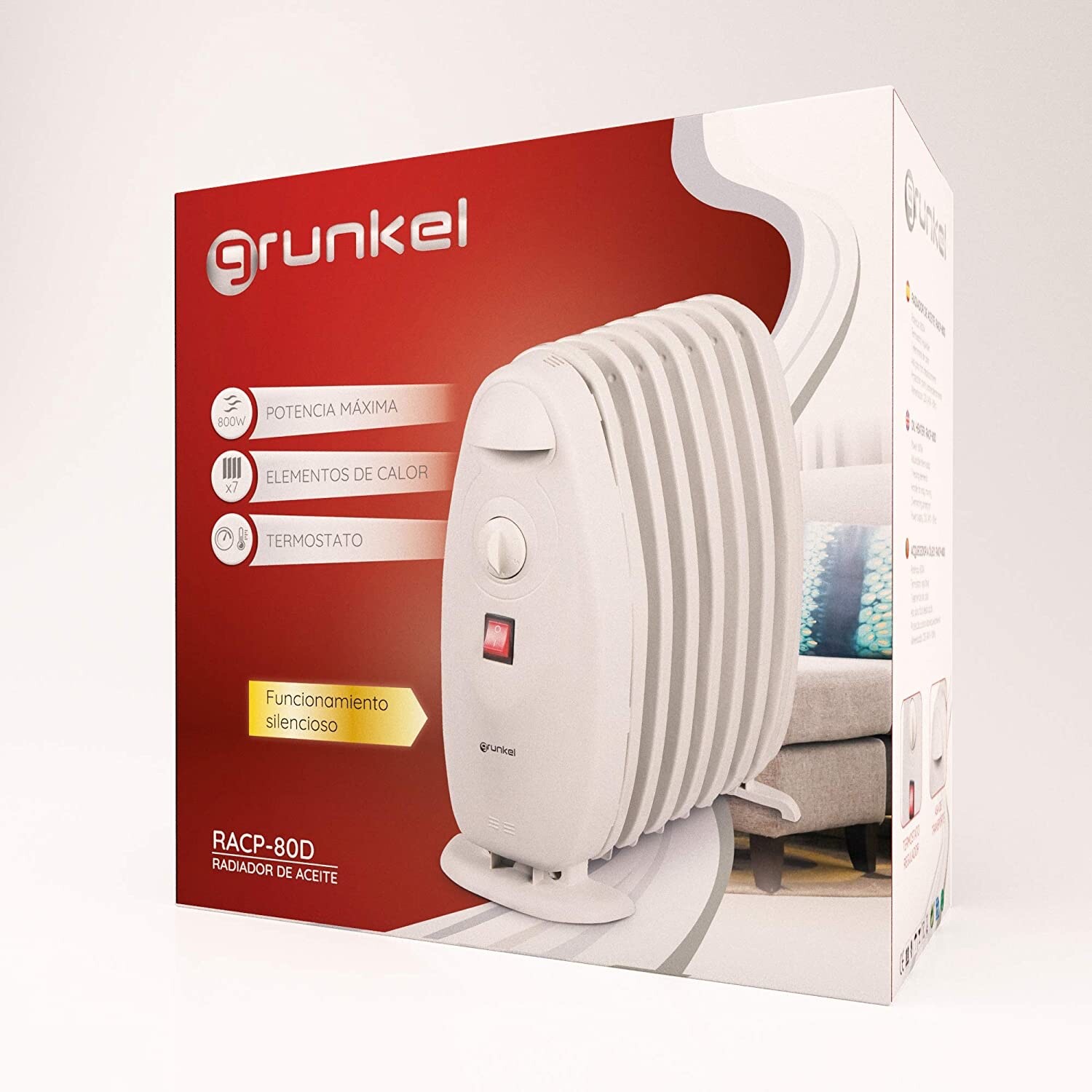 Grunkel-Infrarotheizung-Elektroheizung-Olheizung-mit-Thermostat-800-Watt-394443905919