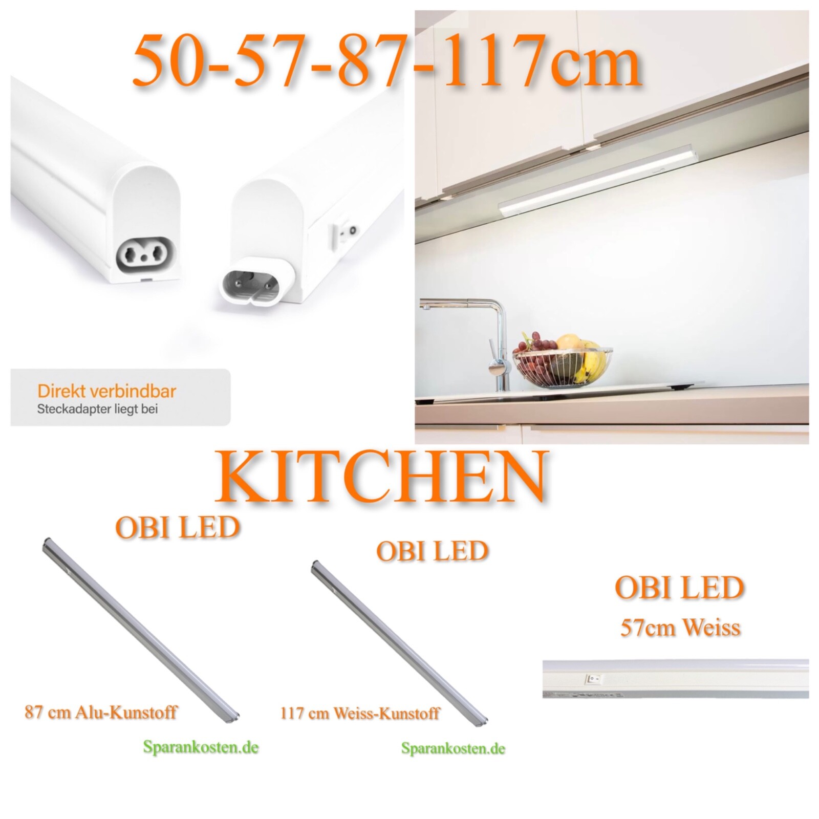 OBI-LED-Kuchen-Licht-Unterbauleuchte-div-LangenLumenWatt-Farben-mZuleitung-396157188449
